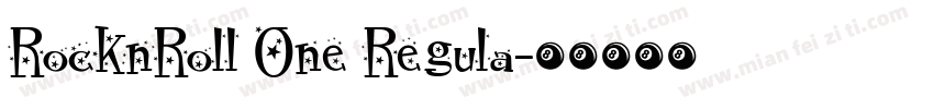 RocknRoll One Regula字体转换